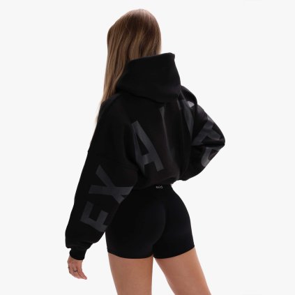 Exalted Dámská Comfy-Nest ORIGINAL OVERSIZED Mikina - black grey (Velikost XXS)