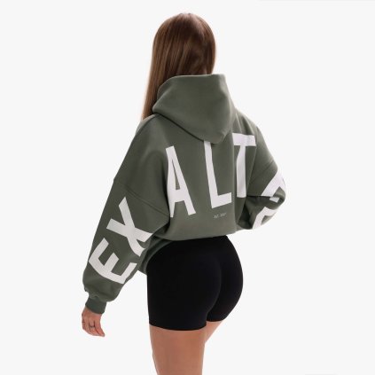Exalted Dámská Comfy-Nest ORIGINAL OVERSIZED Mikina - soft khaki (Velikost S)