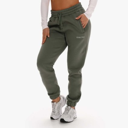 Exalted Dámské Comfy-Nest Tepláky - soft khaki (Velikost S)