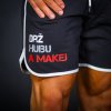 Pánské kraťasy GymTime - Drž hubu a makej (Velikost L, Barva Černá)