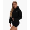 Exalted Dámská CROP mikina Comfy-Nest - černá (Velikost L)