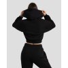Exalted Dámská CROP mikina Comfy-Nest - černá (Velikost L)