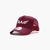 EXLTD U HAT ICONCAPTRUCKER BURGUNDY FEED