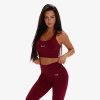 Exalted Dámský Aura Performance Sportovní Top - burgundy (Velikost XXS)