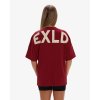 Exalted Dámské EXLD OVERSIZED Tričko - cherry (Velikost XXS)