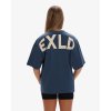 Exalted Dámské EXLD OVERSIZED Tričko - navy blue (Velikost XXS)