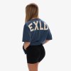 Exalted Dámské EXLD OVERSIZED Tričko - navy blue (Velikost XXS)