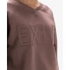 Exalted Dámská LABEL Crewneck Mikina - mocha mist (Velikost S)