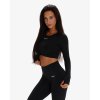 Exalted Dámské Aura Performance Tričko S Dlouhým Rukávem - černá (Velikost XXS)