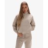 Exalted Dámská Comfy-Nest QUOTE Mikina - béžová (Velikost S)