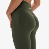 Exalted PushUp Bezešvé Legíny - olive smoke (Velikost XS)