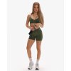Exalted PushUp Bezešvé Šortky 4" - olive smoke (Velikost S)