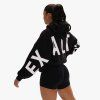 Exalted Dámská Comfy-Nest ORIGINAL OVERSIZED Mikina - black white