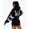 Exalted Dámská Comfy-Nest ORIGINAL OVERSIZED Mikina - black white