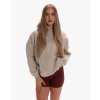 Exalted Dámská Comfy-Nest ORIGINAL OVERSIZED Mikina - béžová (Velikost XXS)