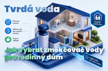Tvrdá voda - Nejlepší změkčovač pro rodinný dům v roce 2026