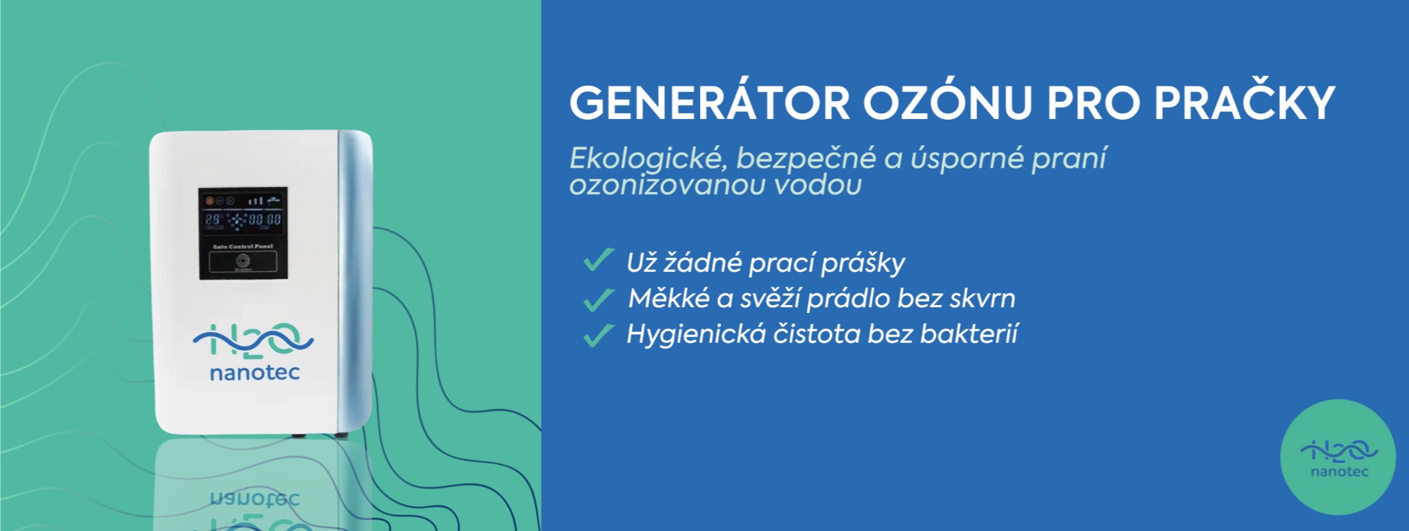 Generátor ozónu pro pračky