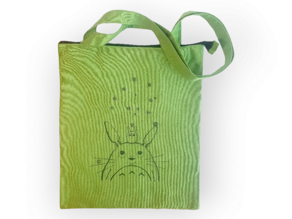 zelená nákupní taška s Totorem