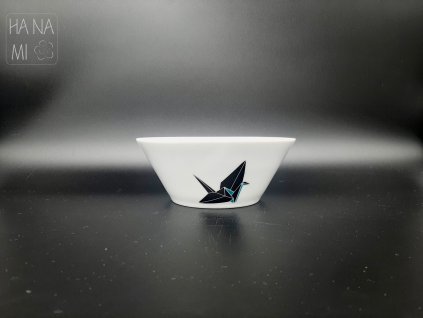porcelánová miska origami jeřáb