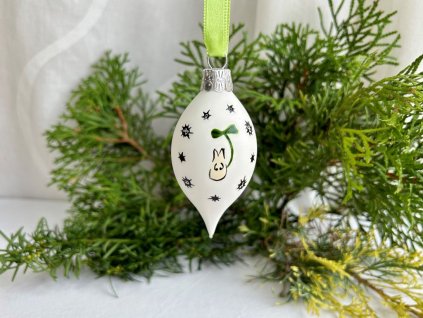 Vánoční koulička "oliva" s Totorem