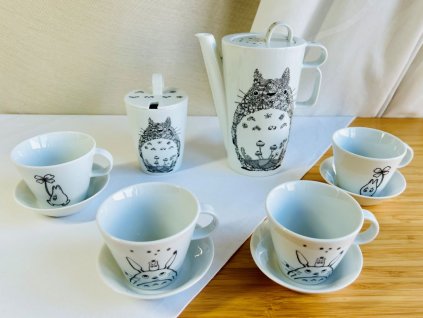 Porcelánová kávová souprava Totoro