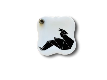 porcelánový stojánek na vonnou tyčinku s origami drakem
