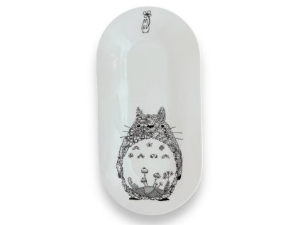 porcelánový tác na sushi s Totorem
