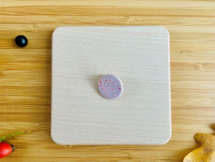 keramická mini brož se sakurou