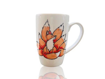 vysoký hrnek na latté liščí démon Kyuubi no Kitsune