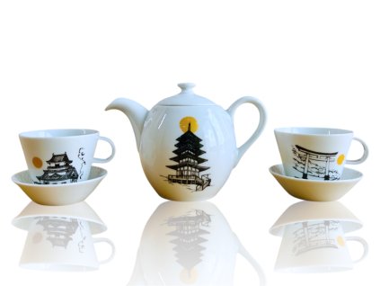 čajová souprava architektura dávného japonska