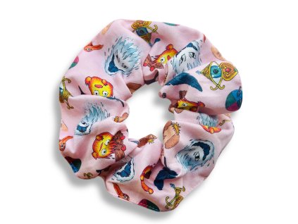 scrunchies látková gumička do vlasů "Láska & Magie"