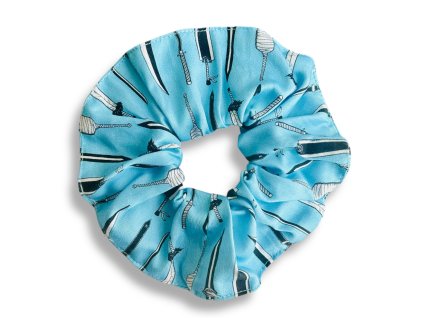 scrunchies látková gumička s anime meči