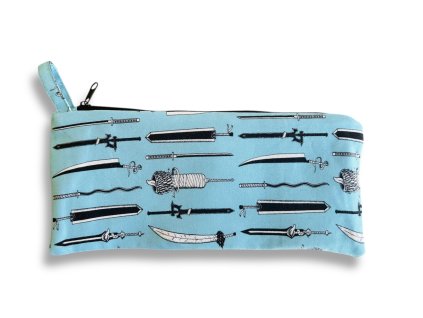 textilní penálek s japonskými meči