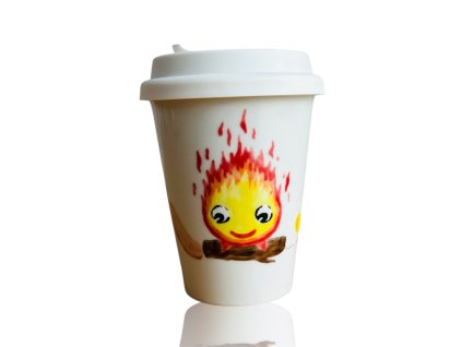 porcelánový cestovní hrnek s Kalciferem