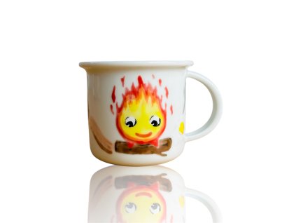 porcelánový hrneček na espresso s Kalciferem
