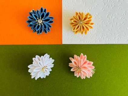 kanzashi spona chryzantéma