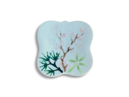 porcelánový odkladač na hůlky Tři přátelé zimy