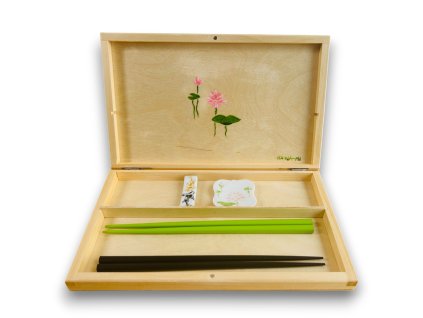 dárková sada na hůlky a odkladače s koi kapříky