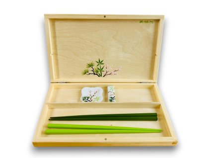 dárková sada na hůlky a odkladače Tři přátelé zimy