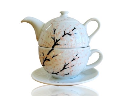 čajová souprava se sakurou