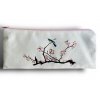 Textilní penálek ptáček na sakuře