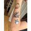dočasné tetování a obtisky na velikonoční vajíčka Totoro