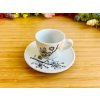 porcelánový hrnek s podšálkem se sakurou