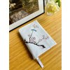 textilní obal na knihu Ptáček na sakuře