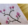 originální malba na ručním papíru s magnolií