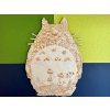 dřevěný obraz Totoro jako omalovánka