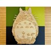 dřevěný obraz Totoro jako omalovánka