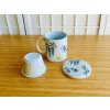 Porcelánový hrnek se sítkem a pokličkou Jarní Japonsko