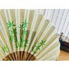 luxusní japonský skládací vějíř s bambusem