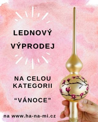 Ahoj! Na eshopu stále probíhá lednový výprodej 🙋🏻‍♀️ A co v něm najdete? Všechno z kategorie VÁNOCE se slevou 15% 🌟 🌟...
